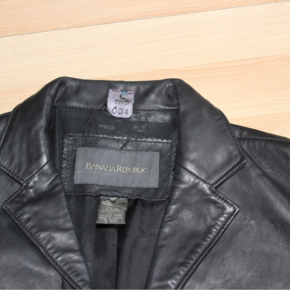 Banana Republic Black Leather Jacket